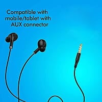 ZEBRONICS Zeb-Tulip Wired in Ear Earphone with Mic