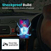 Portronics Mogun 4 Magnetic Car Phone Holder – AC Vent Mount | 360° Rotation | Strong Grip | Black