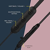 ZEBRONICS Zeb-Slinger in Ear Wireless Neckband Earphone Supporting Bluetooth 5.0, Up to 12 Hours Playback, Voice Assistant, for All iPhones/Smartphones/Tablets