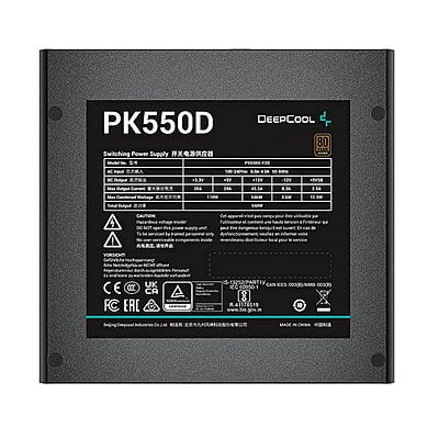 OpenBox Deepcool PK550D 550 Watts PSU (Black) OpenBox Deepcool PK550D 550 Watts PSU (Black)