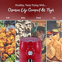 Wonderchef Crimson Edge Air Fryer for Home and Kitchen 1.8 Litres Non-stick Basket 1000 Wattage
