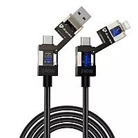 UltraProlink UL1237BLK-0150 - QuadLink 240 4 in 1 Cable 240W, 1.5M