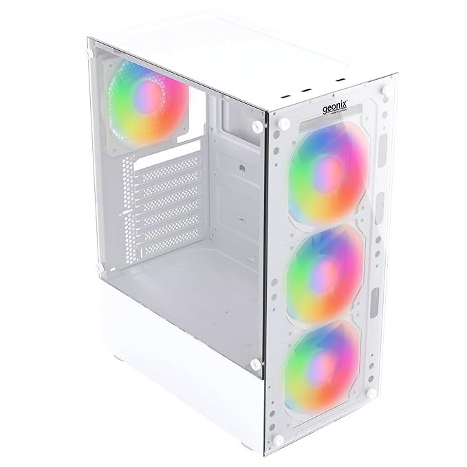 GEONIX Tempered_Glass ATX Gaming Cabinet (X20W)