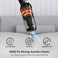 Portronics MOPCOP 3 Vacuum Cleaner – Portable | Rechargeable | Black | 1 Year Warranty