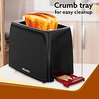 AGARO Olympia 750-Watt 2-Slice Pop-Up Toaster with 7 Toasting Settings