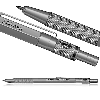 SCRIKSS GRAPH X MECH PENCIL 2.0mm Silver