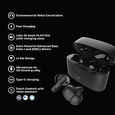 PLAY Playgo Dura Wireless Buds Graphite Black PLAY Playgo Dura Wireless Buds Graphite Black