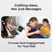 Portronics RuffPad 21 LCD Writing Tablet (POR 1972) – 21 Inch Re-Writable Pad | Black