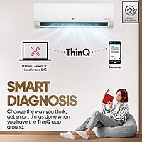 LG 1 Ton 5 Star DUAL Inverter Split AC (Copper, AI Convertible 6-in-1 with VIRAAT Mode, Faster Cooling & Energy Saving, 4 Way Swing, HD Filter with AntiVirus Protection