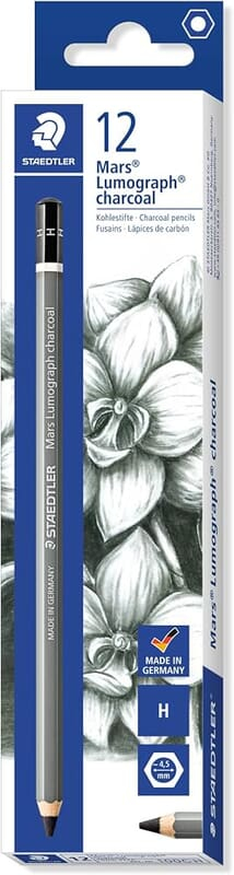 STA 100C LUMOGRAPH CHARCOAL PENCILS - H STA 100C LUMOGRAPH CHARCOAL PENCILS - H