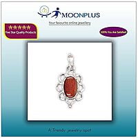 Rajavarthi Stone Silver Pendant | flower design pendant, Dollar