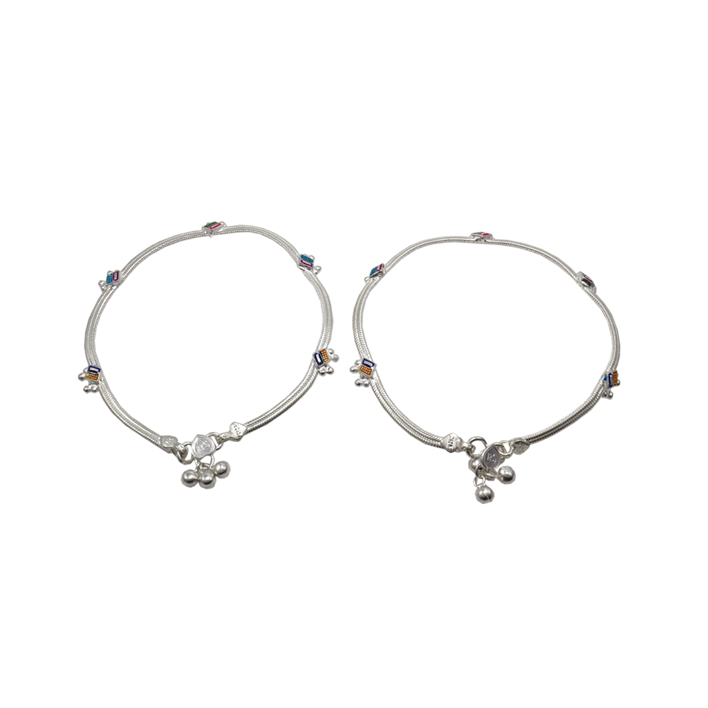 Silver Women Anklets/Kolusu/Payal