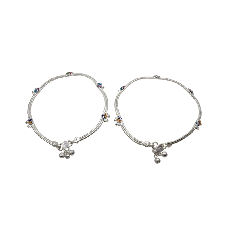 Silver Women Anklets/Kolusu/Payal