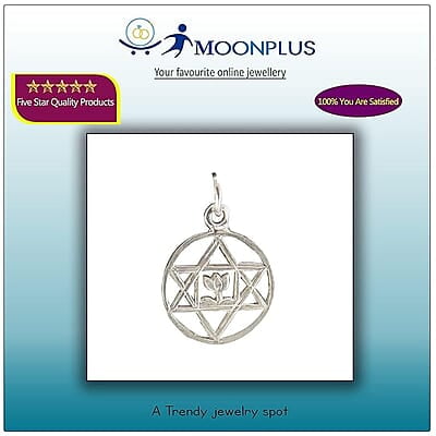Sterling Silver Traditional Star Lotus Pendant Sterling Silver Traditional Star Lotus Pendant