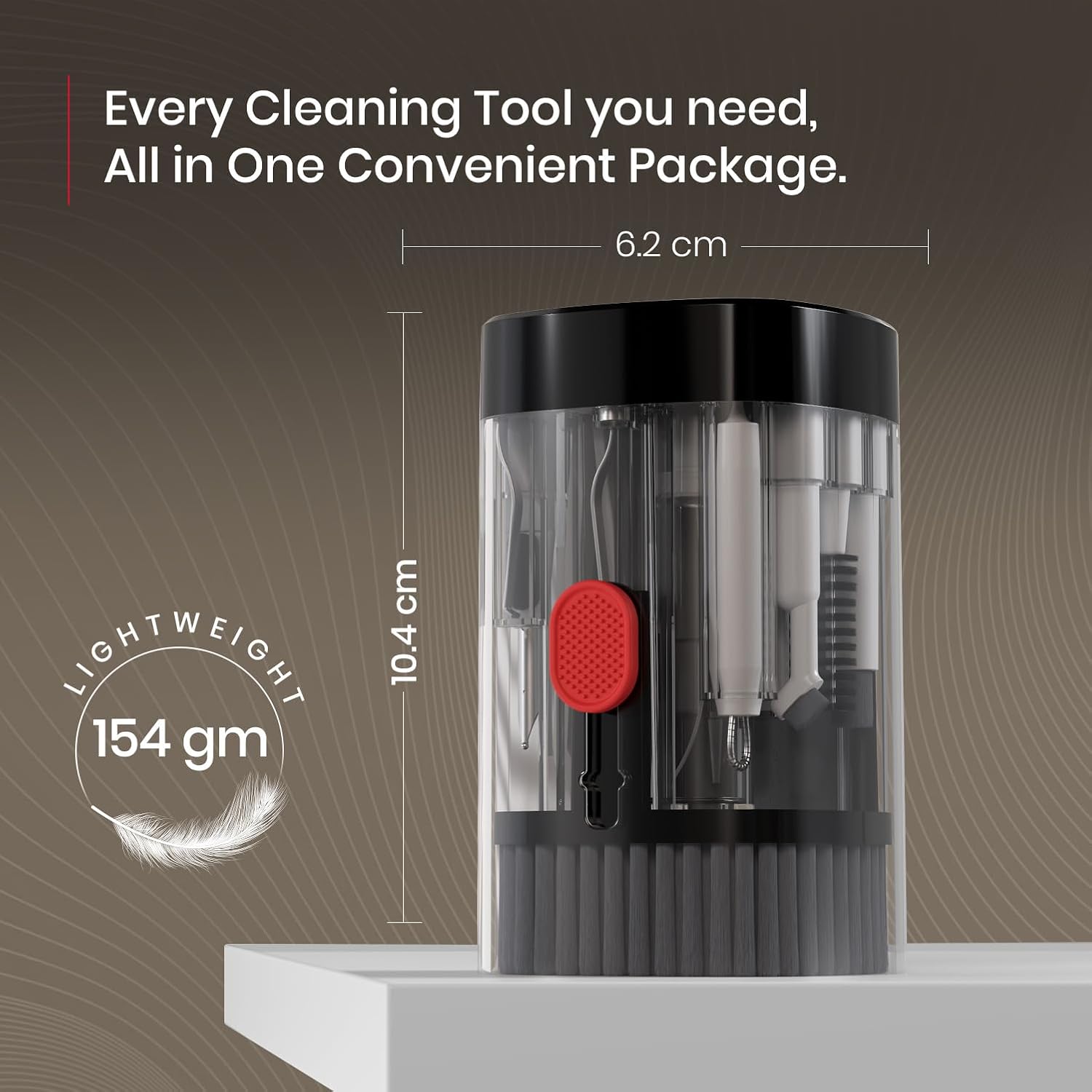 Portronics Clean T 21-In-1 Cleaning Kit for Laptop, Mobiles, and Tablets – Black