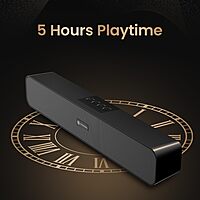 POR 2423 Decibel 24 Soundbar – 10W | BT 5.3 | TWS | AUX | USB | TF | FM | Volume Control | Recharge