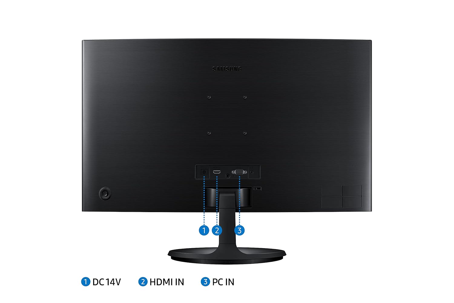 Open BoxSamsung 27-Inch(68.5Cm) FHD, 1800R Curved 1,920 X 1,080 LCD Monitor, 75Hz, VA Panel, Slim Design, AMD Freesync, Flicker Free, HDMI, Audio Port (LS27C360EAWXXL