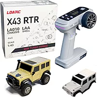 LDARC X43 1:43 Scale Mini RC Drift Car RTR | High-Speed Remote Control Car