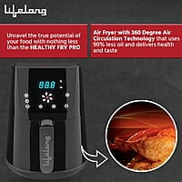Lifelong LLHFD421 HealthyFry Pro 4.2L Digital Air Fryer with Curated 7-Preset Menu, Touch Control & Digital Display