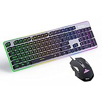 Coconut Force Gaming Combo (Black, RGB, 26 Anti-Ghosting Keys, Ergonomic Design, RGB Backlit Mouse, 1 Year Warranty)