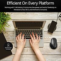 Coconut WM28 Prism Wireless Mouse (Ergonomic, 6 Buttons, RGB Lighting, Adjustable DPI, Plug & Play, Sleek Design, 1 Year Warranty)