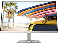 HP 24-Inch FHD LED Monitor delivers vibrant 1920x1080 visuals, sleek design, and versatile HDMI/VGA connectivity for work and entertainment.