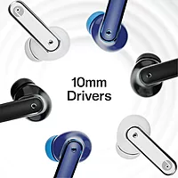 Just Corseca JC Silver TWS Earbuds – Bluetooth 5.4 | 10mm Drivers | 35H Playtime | Black & Orange