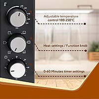 AGARO Marvel 19 Liters Oven Toaster Griller,Motorised Rotisserie Cake Baking Otg With 5 Heating Mode,(Black),1280 Watts