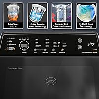 Godrej 7.5 Kg 5 Star Inbuilt heater with Steam Wash & Germ Shield Technology Fully-Automatic Top Loading