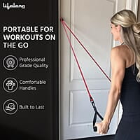 Lifelong Resistance Bands for Workout - Resistance Tube with Foam Handles - Exercise Equipment