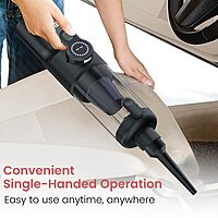 Portronics MOPCOP 4 Vacuum Cleaner – Portable |  Car Charger Cable Included | Black