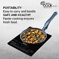 Havells Induction Cooktop Tc 18 1800 Watt (Crystal Glass, Black)