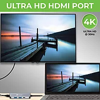 Ultraprolink UL1206 Smart Hub 4 USB-C 4 in 1 Docking Hub