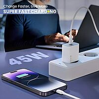 Lapcare Wall Charger LWC 603 features dual USB ports (USB‑A + Type‑C), 5 V/3 A total output, universal 100‑240 V input, built‑in short‑circuit & surge protection, with LED status indicator.