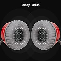 ZEBRONICS Zeb-Bang PRO Bluetooth v5.0 On Ear Headphone, 30H Backup, Foldable Design, Call Function, Voice Assistant Feature, Built-in Rechargeable Battery, Type C Charging, 40mm Driver and AUX.