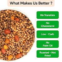 Eat Better Co – Millet Namkeen Combo – Four Flavours – Desi Masala, Mango Achari, Cheesy Garlic and Chilli Garlic – 4 * 100 grams - Healthy Snacks for Adults Combo