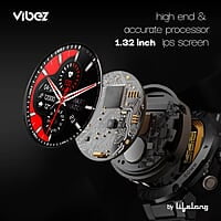 Vibez by Lifelong Bold Smartwatch For Men Bluetooth Calling 1.32" HD Display
