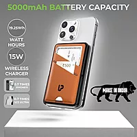 UltraProlink UM1128 - Juice-Up Swipe Magnetic Powerbank with Wallet (Tan)