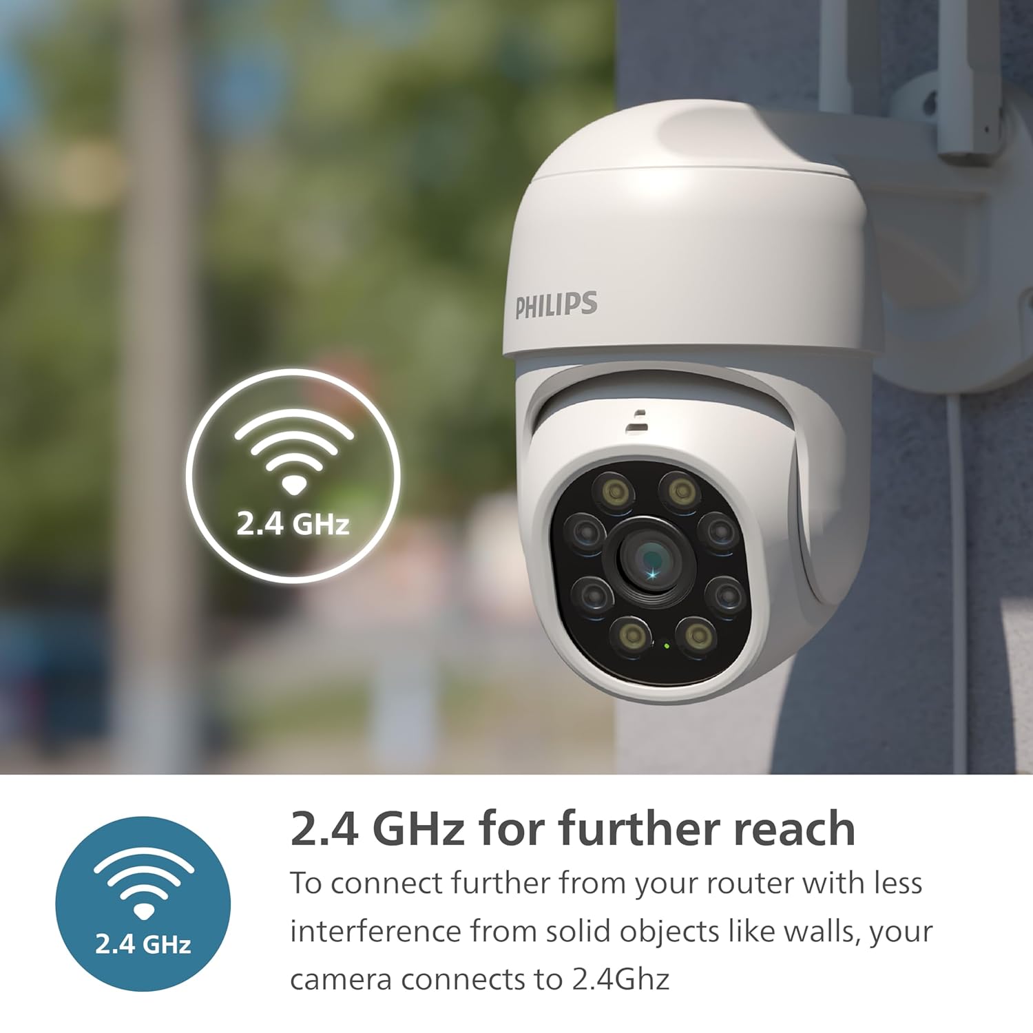 PHILIPS HSP3800 Smart 360° WiFi Outdoor Security Camera