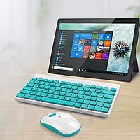 Portronics Key 2 Wireless Keyboard & Mouse Combo – White & Blue | Reliable Wireless Combo |