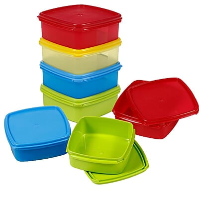 Varmora V Fresh 250 ml Set of 7 FDA Approved BPA-Free Fun Colors Fresh and Hygienic Food Storage Container