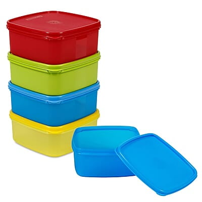 Varmora V Fresh 650 ml Set of 7 FDA Approved BPA-Free Fun Colors Fresh and Hygienic Food Storage Container