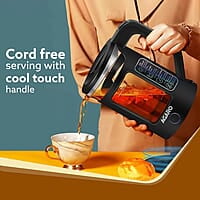 AGARO Galaxy Electric Kettle with Keep Warm Function, BPA Free PP Plastic & Glass body