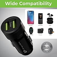 UltraProlink UM1239 - 12W Car Charger with Type C Cable