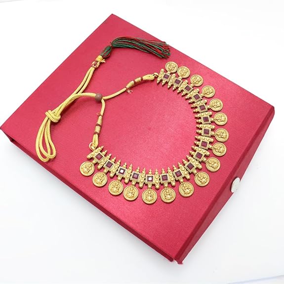 Design Lakshmi Kasu Design Choker Necklace Set