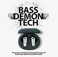 Blaupunkt Newly Launched Btw300 Bass Buds Truly Wireless Bluetooth in Ear Earbuds I Bass Demon Tech I Enc Crispr Tech I 40Hrs Playtime I Turbovolt Charging I Bt Version 5.3 I 80Ms Low Latency
