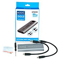 uPort NVMe M.2 SSD Enclosure – USB 3.1 offers high-speed data transfer with a sleek design. Compatible with M.2 NVMe SSDs, it ensures optimal performance and easy connectivity for your storage needs.