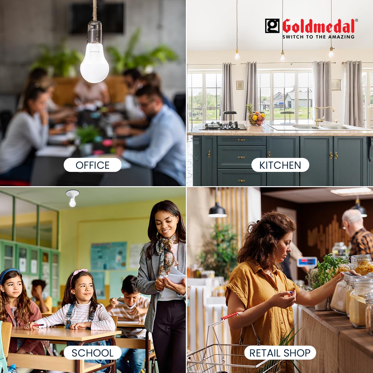 LED Bulb -Warm White (3000K) | 230 Degree Light Coverage | 4kV Surge Protection | High Voltage Protection |