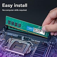 Crucial 8GB DDR4 3200MHz CL22 Desktop RAM – UDIMM | 10 Years Warranty