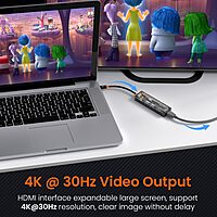 Portronics MPort View Two – 6-in-1 USB-C Hub, 4K HDMI, 3 USB 3.0 Ports, SD/TF Card Reader, Ethernet Port, Compact Design, Ideal for Laptops, Supports 4K Video Output, Plug and Play.